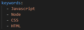 keyword配置